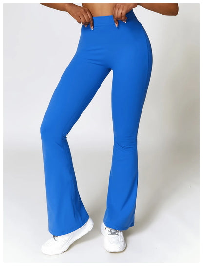 V Back Scrunch Flare Leggings