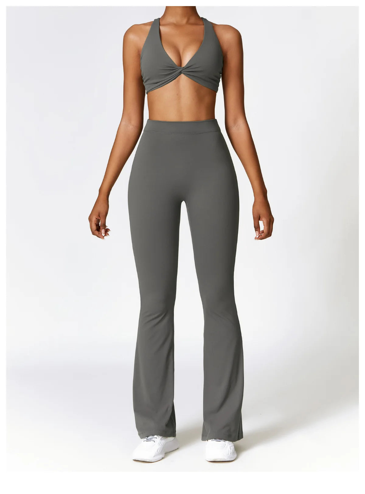 V Back Scrunch Flare Leggings