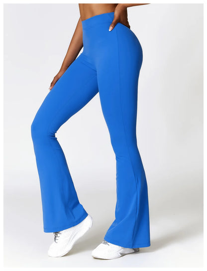 V Back Scrunch Flare Leggings