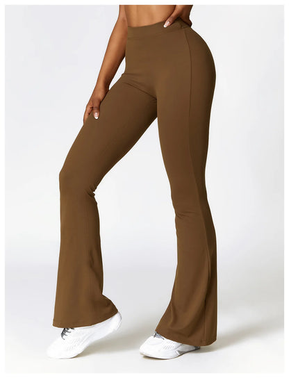 V Back Scrunch Flare Leggings