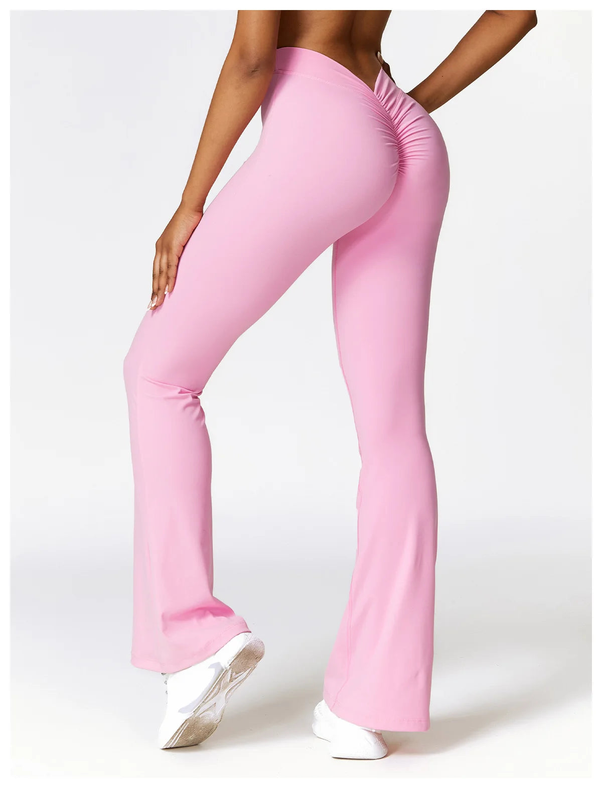V Back Scrunch Flare Leggings