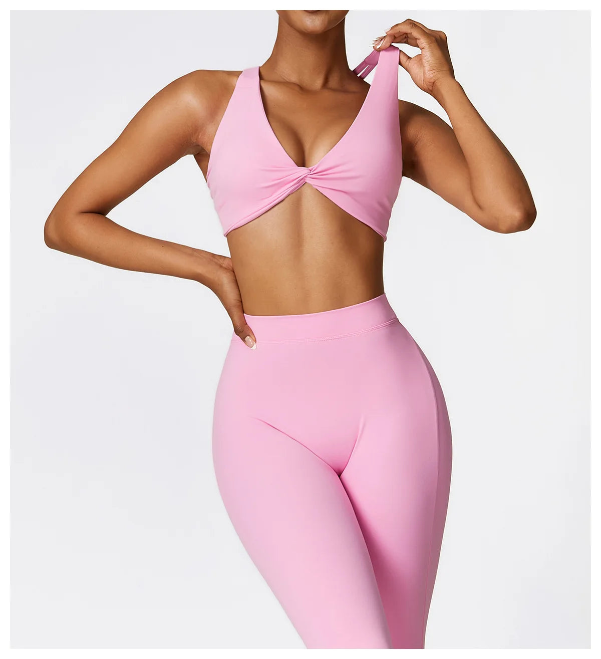 V Back Scrunch Flare Leggings