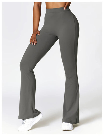 V Back Scrunch Flare Leggings