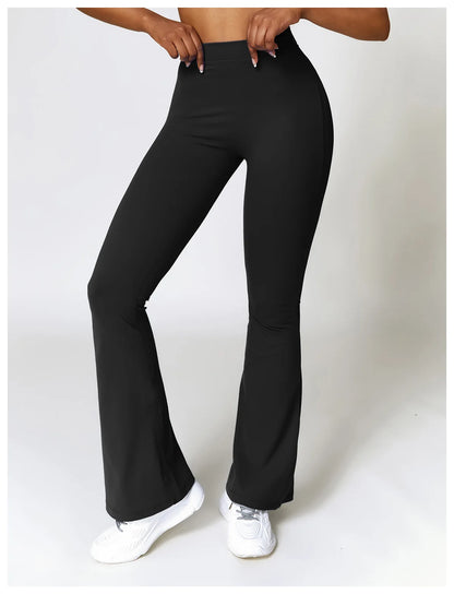 V Back Scrunch Flare Leggings
